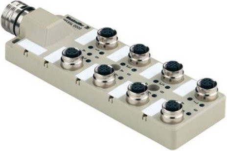 Weidmüller SAI-8-SH 4P FC 1859120000 Sensor/Aktorbox passiv M12-Verteiler mit Metallgewinde in Grau - Bild 1