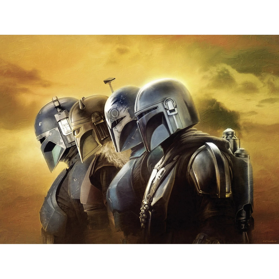 Komar Wandbild Star Wars The Mandalorian Line Up in Gelb, B: 30 cm, H: 40 cm - Bild 2