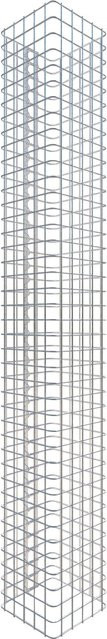 Gabiona Gabionensäule eckig, silberfarben, H x B x T: 200 x 27 x 27 cm - Bild 1