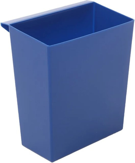 PROREGAL Einsatzbehälter für viereckige und kegelförmige Papierkörbe aus Kunststoff, Blau, H x B x T: 26,5 x 15 x 24 cm - Bild 1