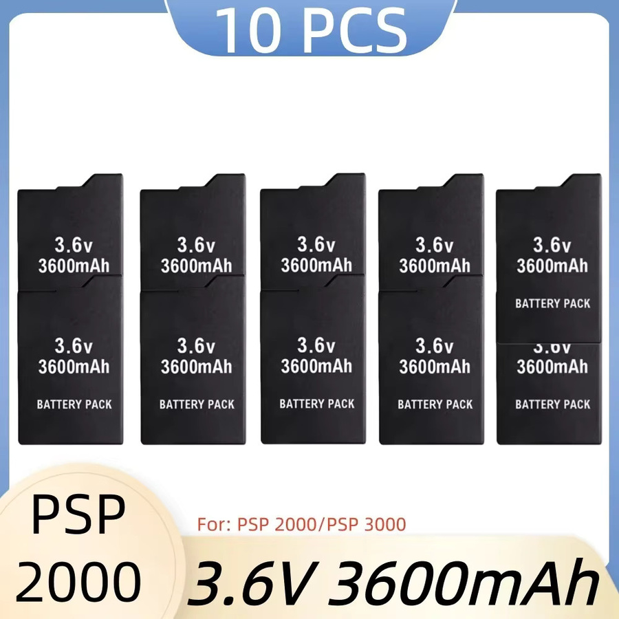 Koonenda Lithium-Ionen-Akku 3,6 V für PlayStation PSP 1000, 2000, 3000 und PSP-S110, 3600 mAh, Schwarz - Bild 2