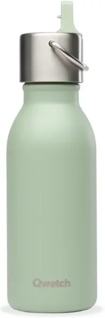 Isolierflasche für Kinder aus Edelstahl von Qwetch in Grün matt, 0,26 l - Bild 1