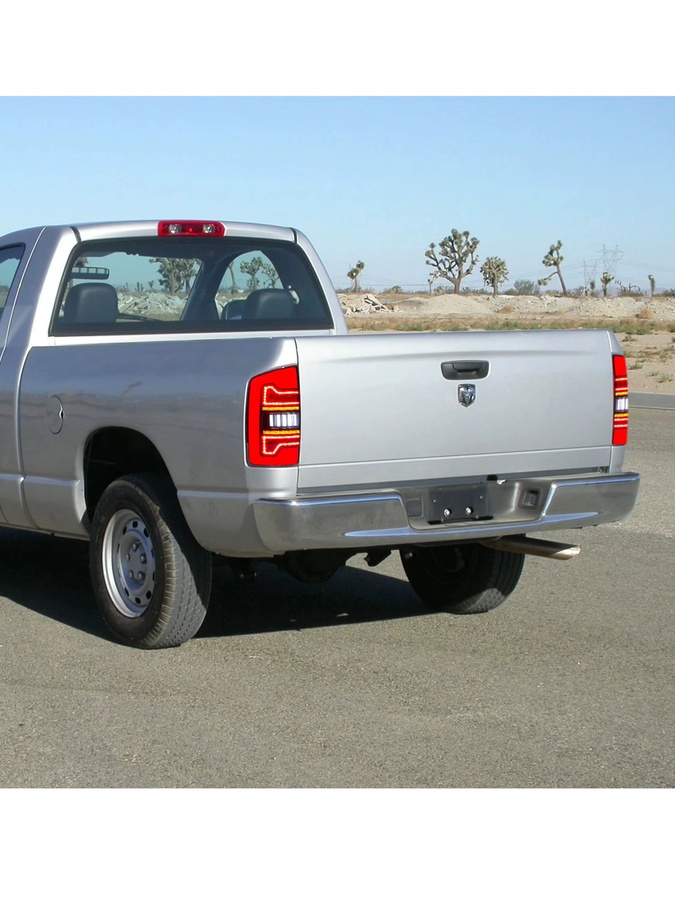 LED-Rückleuchten mit sequentiellen Blinkern für Dodge Ram 1500 2500 3500 Modelle 2006 bis 2008, Farbe: Rot - Bild 5