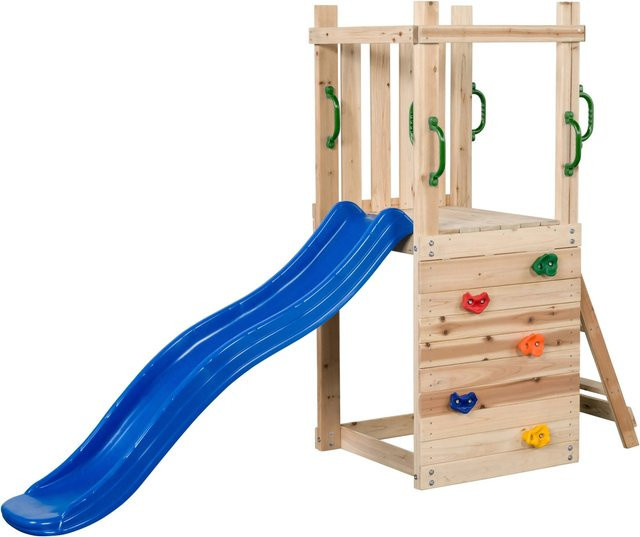 Swing King Spielturm Mari in Blau mit FSC-zertifiziertem Holz, H x B x T: 245 x 168 x 73 cm - Bild 1