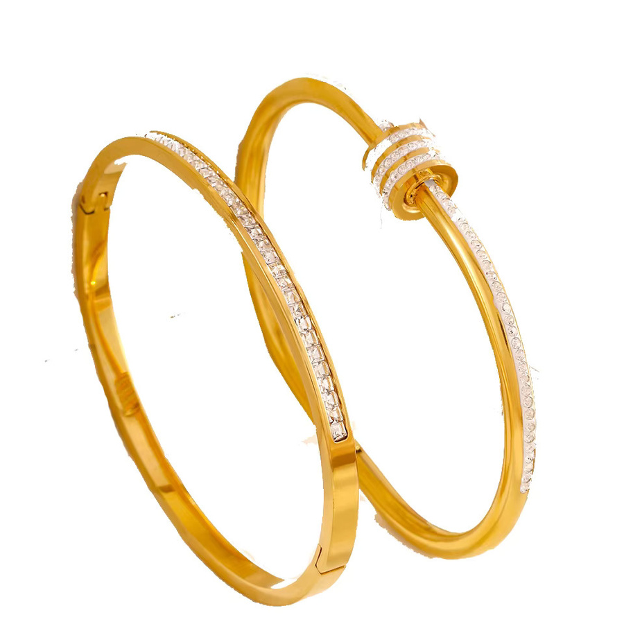 Yupsk Armband, Edelstahl, Zirkonia, Schwarz, Damen - Bild 3