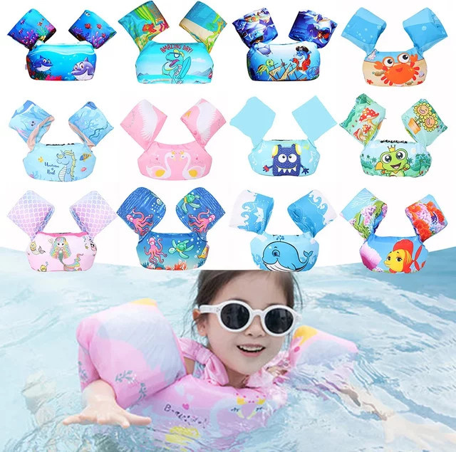QHSPE Kinder Schwimmweste mit Cartoon-Design als Sicherheitsboje für den Pool - Bild 1