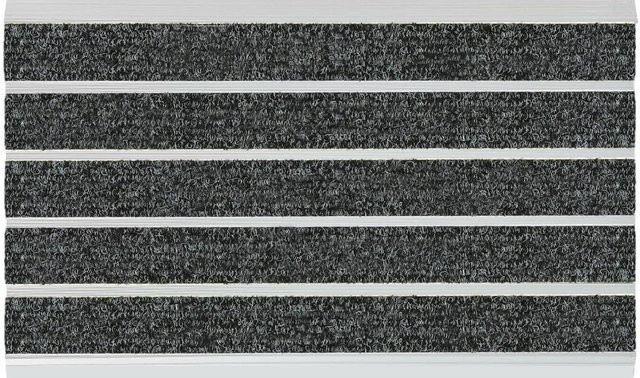 casa pura Select Mat Ribbed Grobfaser-Alu-Türmatte aus Edelstahl in Grau - Bild 1