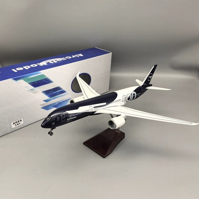 ZOCO Lufthansa A350 100 Jahre Jubiläumsausgabe, Spielzeug-Flugzeugmodell, 47cm, aus Kunstharz - Bild 1