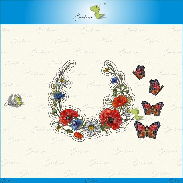 Fleur Metall-Stanzformen für Scrapbooking und Papierherstellung, Mehrfarbig - Bild 1