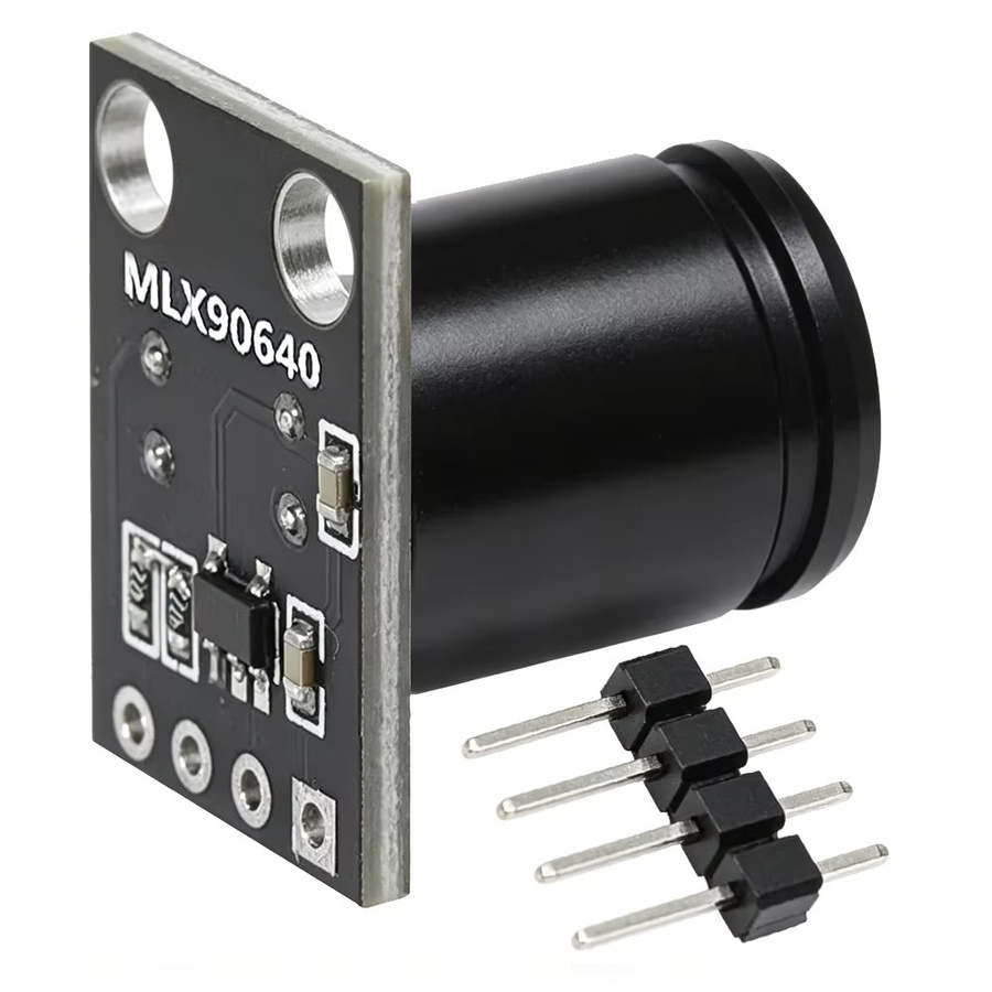 MLX90640ESF-BAB BAA Wärmebildsensor-Modul UICPAL, 32x24 IR Berührungsloser Infrarot-Array-Temperatursensor mit I2C-Schnittstelle, Schwarz - Bild 2
