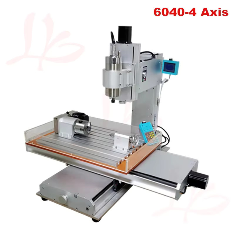 LY CNC Vertikale Säulenfräsmaschine 6040 Holzfräse Schnitz- und Graviermaschine in Silber mit 1,5KW-2,2KW Leistung für die Holzbearbeitung - Bild 2