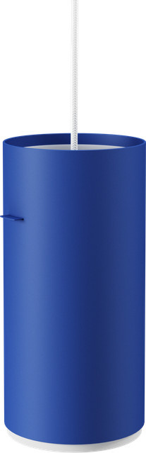 Moebe Tube Pendelleuchte in Blau aus Aluminium und Papier mit skandinavischem Design - Bild 1