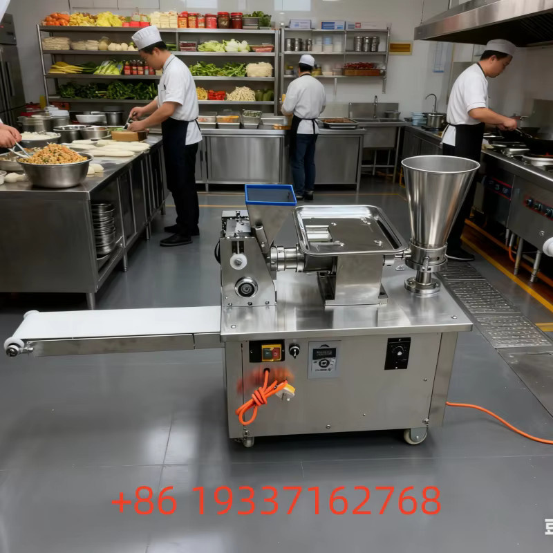 Automatische Teigtaschenmaschine von GUOHE aus Edelstahl in Silber für Empanadas, Samosas, Gyoza und Mini-Ravioli - Bild 2