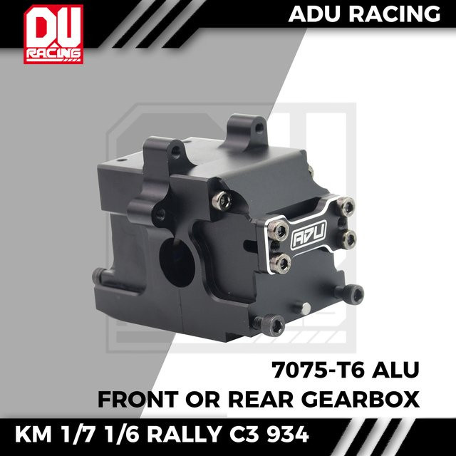 ADU Racing Schwarzes Getriebegehäuse-Set, Zubehör, 1:6 Scale, Metall - Bild 1