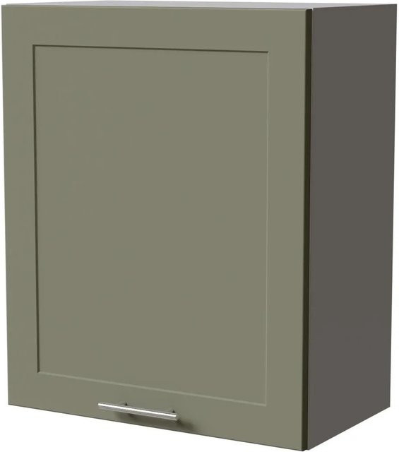 Feldmann-Wohnen Hängeschrank Oslo Küchenschrank in Grau und Reed Green Matt mit Soft-Close-Türen, B/T/H: 60 x 32,5 x 72 cm - Bild 1