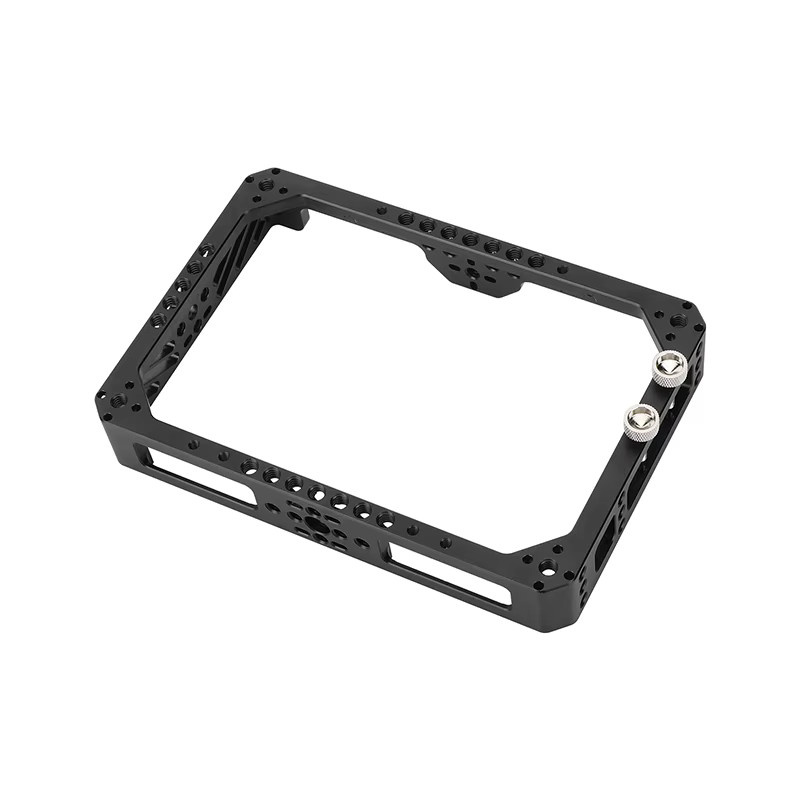 Camvate Full Monitor Cage Halterung für Desview R7ii 7 Zoll On-Camera-Monitore in Schwarz mit HDMI-Kabelklemme und Anti-Twist 1/4"-20 Buchsen - Bild 2