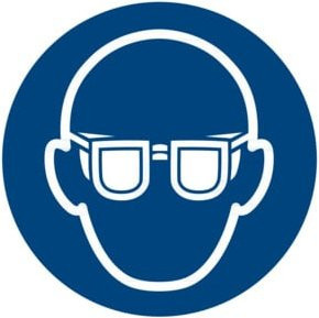 nVent HOFFMAN Gebotszeichen Augenschutz benutzen Typ 03050 Blau - Bild 1