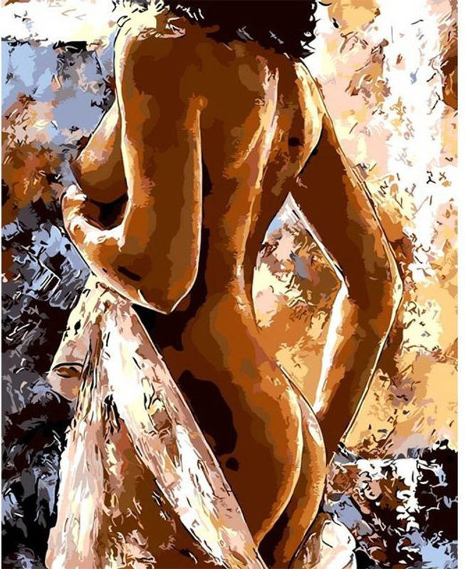 FIYO Diamond Painting 5D Mosaikbild Badefrauen Porträt, mehrfarbig, B/H: 30 x 30 cm - Bild 1