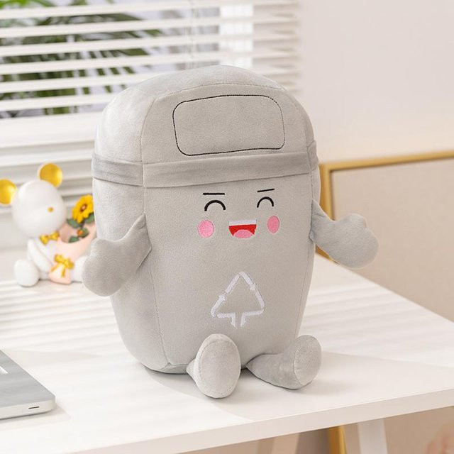 Yiran toy Kawaii Mülltrennung Mülleimer, Plüschtier, 40cm, ab 14 Jahre - Bild 1