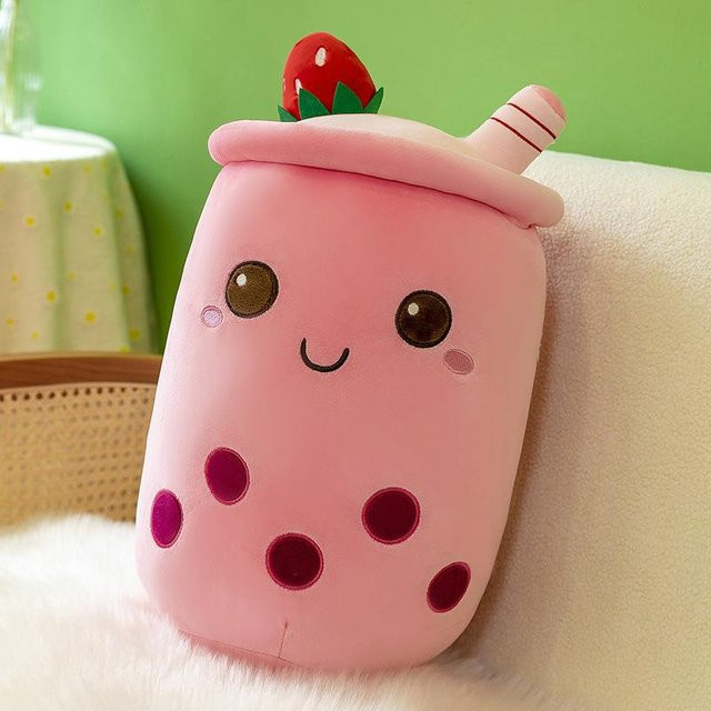 Joyful toys Milchtee Tasse Kissenpuppe Plüschtier, 25cm - Bild 1