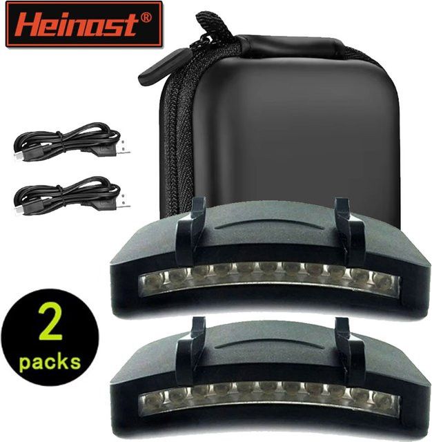 Heinast LED-Stirnlampe zum Aufstecken für Outdoor, Camping und Angeln, Betrieb mit 3 x AAA-Batterien - Bild 1