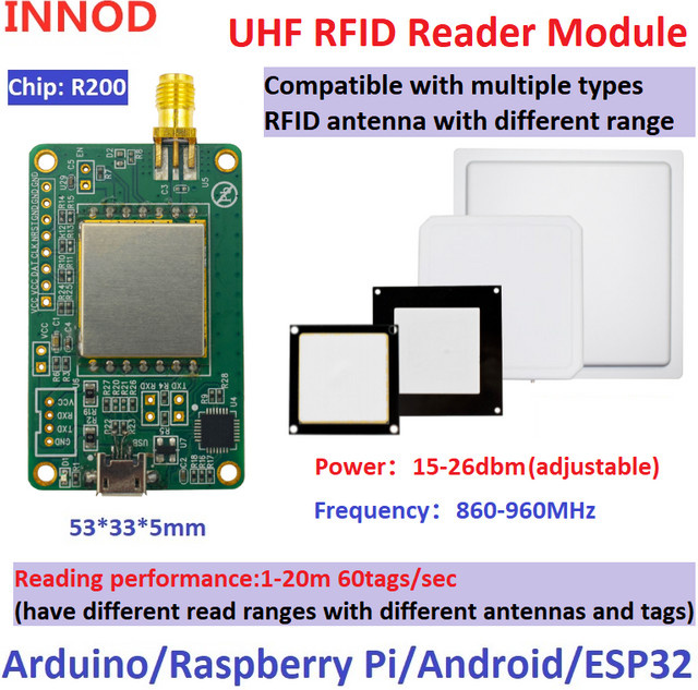 Ultrarfid R200 UHF RFID Modul mit Long Range Chip für Raspberry Pi via TTL UART und Micro USB - Bild 1