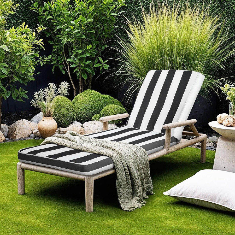 Set aus 2 Outdoor-Liegestuhl-Kissen von Buying Solutions, MB, wasserabweisend und UV-beständig, Polyestergewebe, B/H/T: 89 x 56 x 71 cm - Bild 5