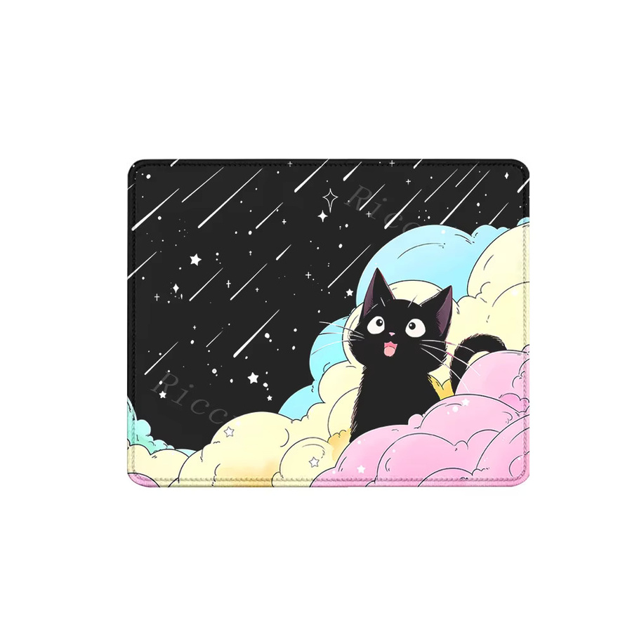 Riccu Kawaii Mauspad mit niedlichen Wolkenkatzen in Multicolour für Gaming und Büro - Bild 5