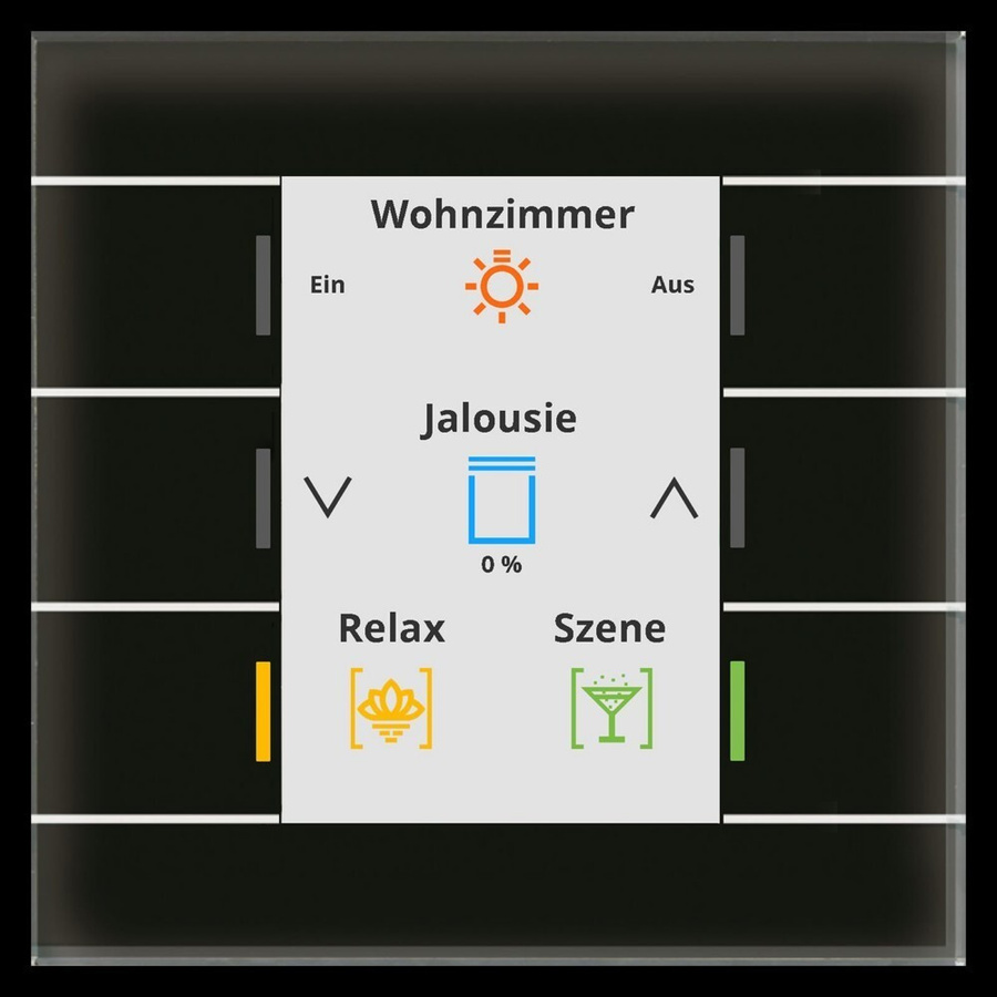 MDT KNX Glastaster II Smart mit Farbdisplay in Schwarz - Bild 1