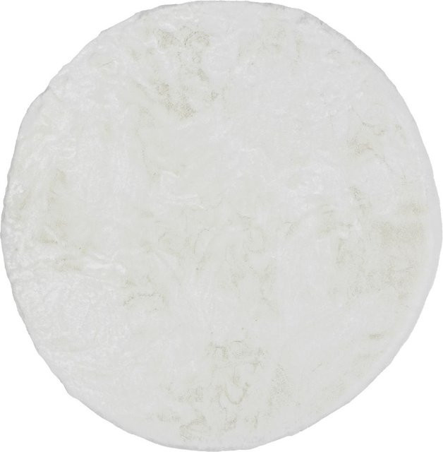 Runder Kunstfellteppich SCHÖNER WOHNEN Tender in Weiss, Durchmesser: 120 cm - Bild 1