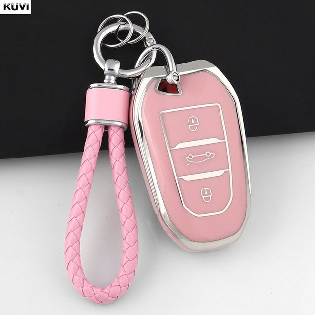 Kuvi TPU Auto-Smartkey-Schutzhülle für Peugeot und Citroen Modelle - Bild 1