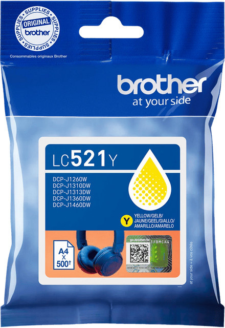 Original Brother LC-521Y Tintenpatrone Gelb für Inkjet-Drucker - Bild 2