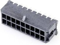 Molex Einbau-Stiftleiste Standard in Schwarz - Bild 1