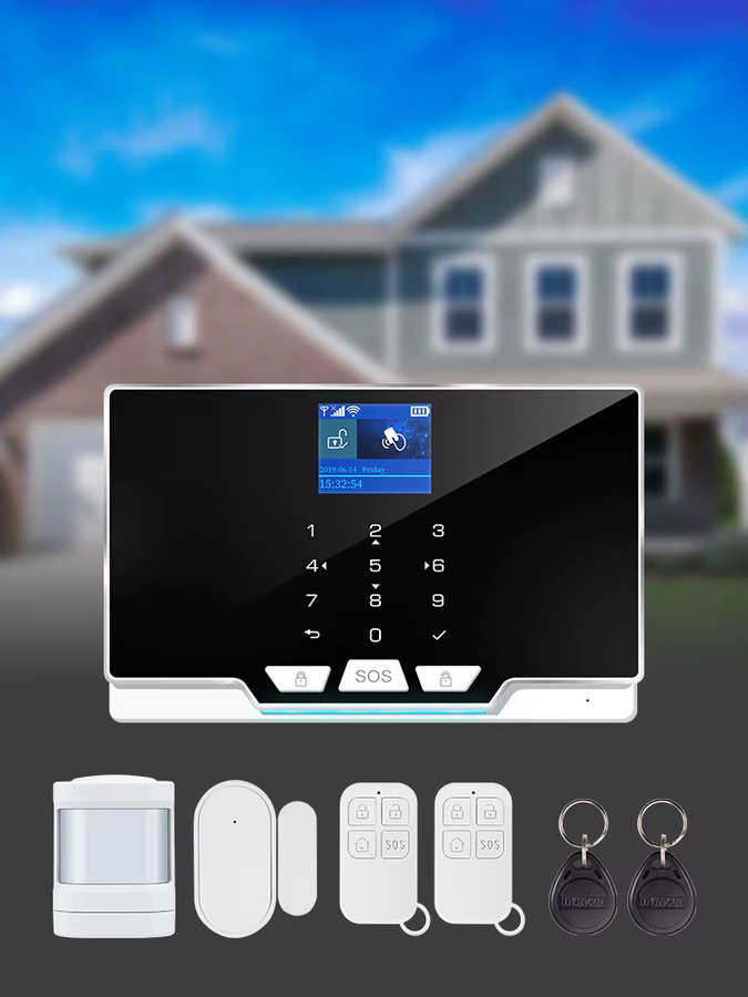 KERUI G20 Wifi GSM Tuya Smart Home Alarmsystem in Weiß mit Bewegungsmelder, Türsensor und IP Kamera zur Unterstützung von Alexa - Bild 4