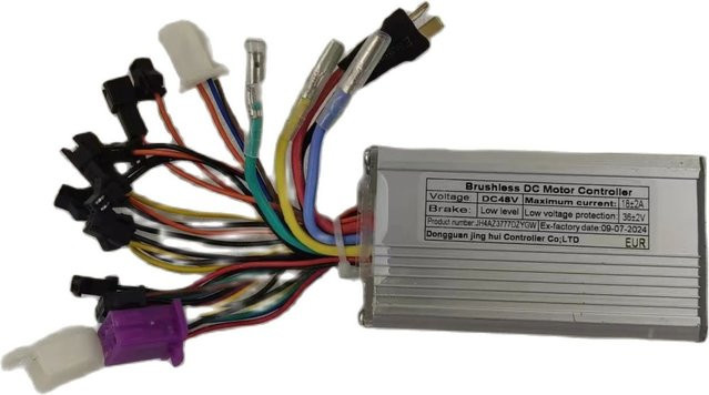 Bürstenloser Gleichstrommotor-Controller Modell JH4AZ3777DZYGW DC48V 18A in Silber für Elektrofahrräder - Bild 1