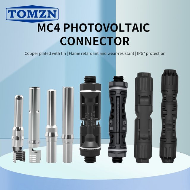 TOMZN PV-Solarsteckverbinder 2 Sets Panel-Abzweigklemmen für Photovoltaik Wechselrichter IP67 - Bild 1
