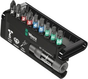 Wera Impaktor Bit-Check Set 10-teilig in Schwarz, Länge: 10 mm - Bild 1