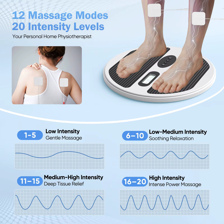 Rbefeuly EMS Fußmassagegerät, weiß - Bild 3