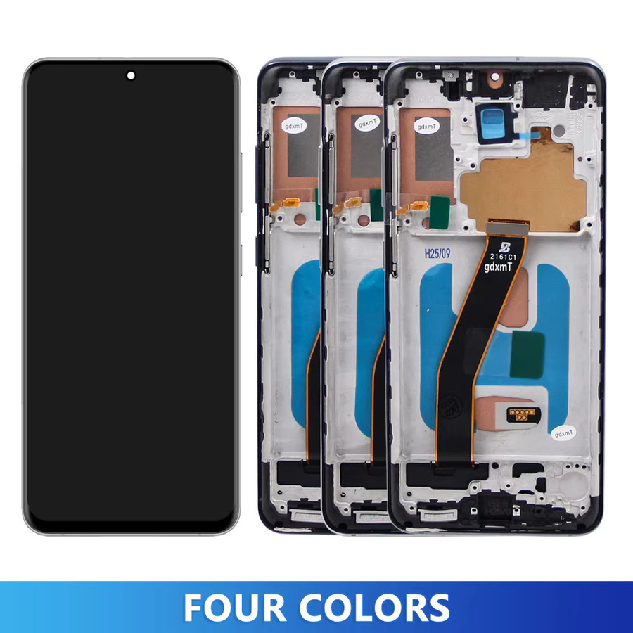 Samsung S20 4G LCD Display Touchscreen Digitizer mit Rahmen Ersatz für G980 G980F G980F/DS in Schwarz oder Grau - Bild 3