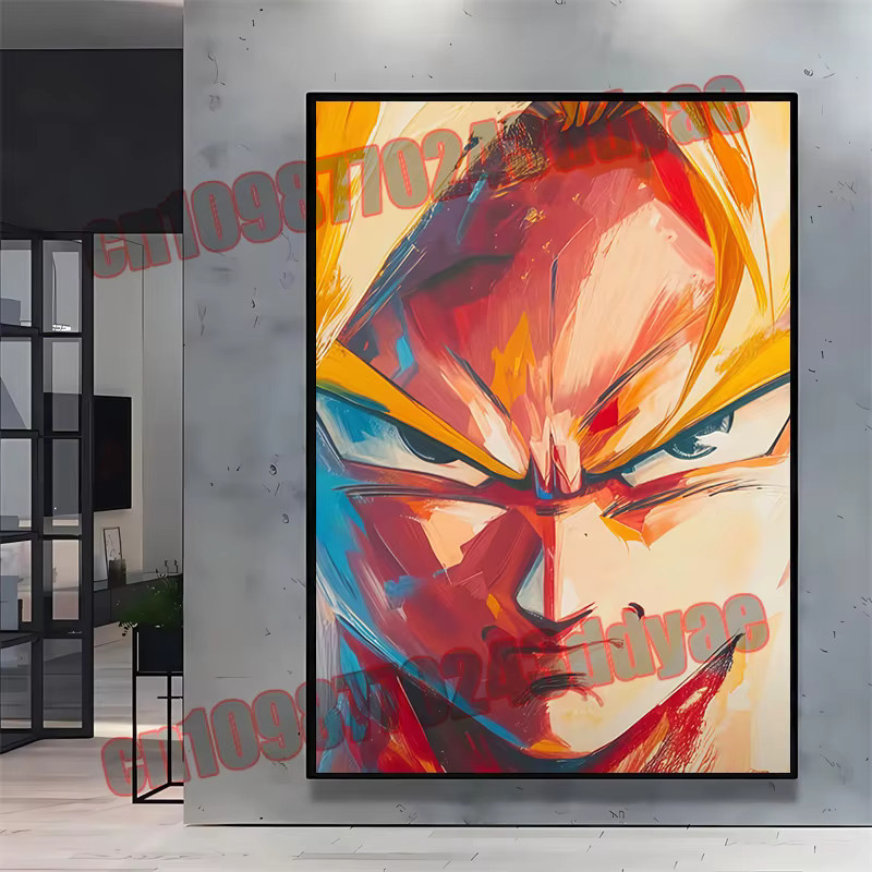 Dragon Ball Wandbild Bandai Leinwand Poster mit Goku und Vegeta in Mehrfarbig - Bild 3