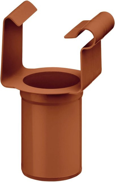 Inefa Einhangstutzen für Kastenrinnen aus PVC in Braun DN 50/NW 68 zur Dachentwässerung - Bild 1