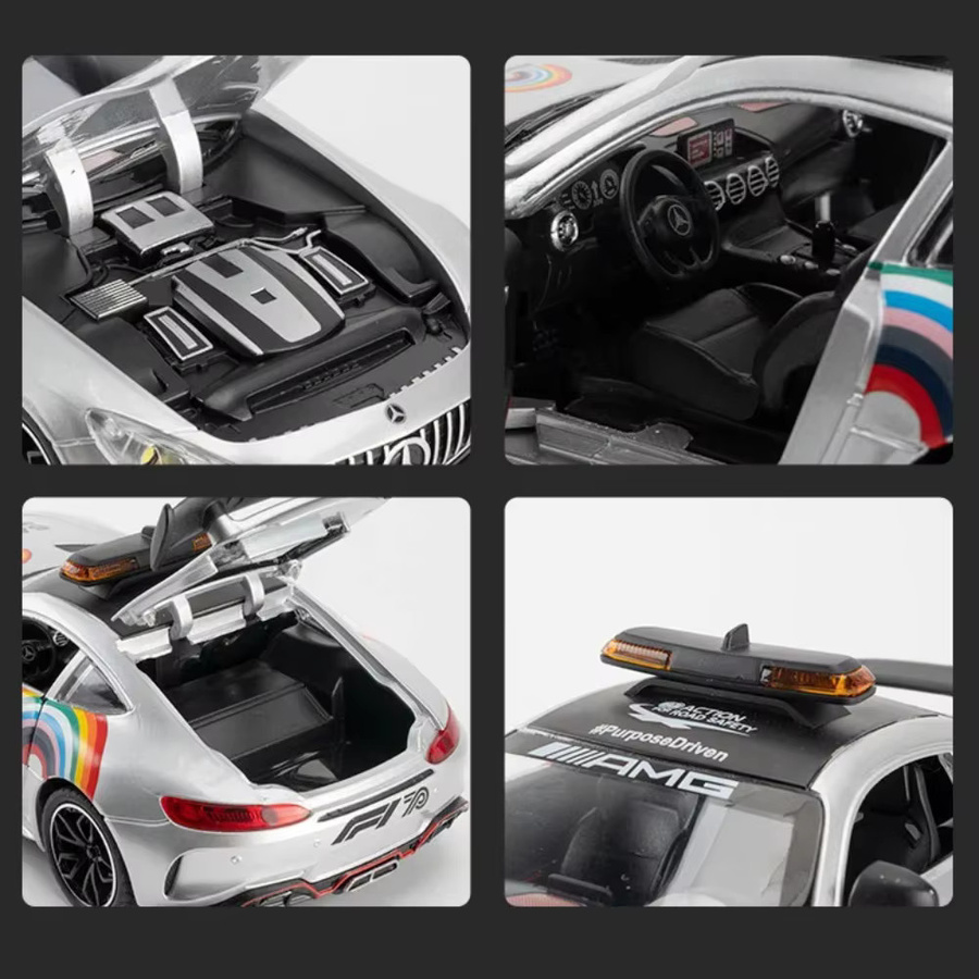 MAKEDA GTR F1 Sicherheit Autos Vision GT, Diecast Modell, 1:24, mit Licht und Sound - Bild 2