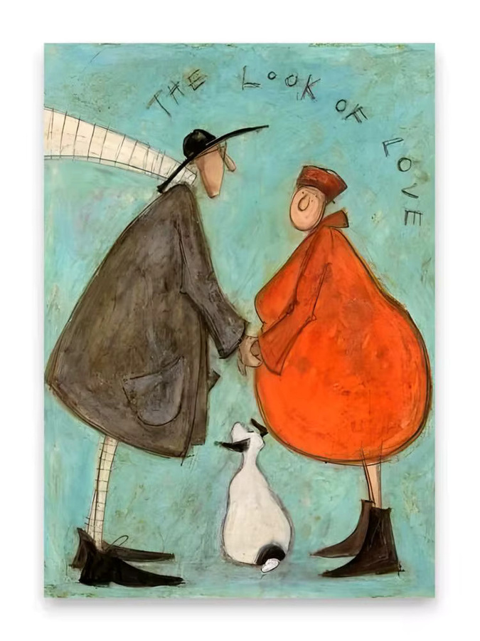 Sam Toft Abstraktes Kunstposter in Schwarz und Mehrfarbig als moderne Wanddekoration aus Papier - Bild 3