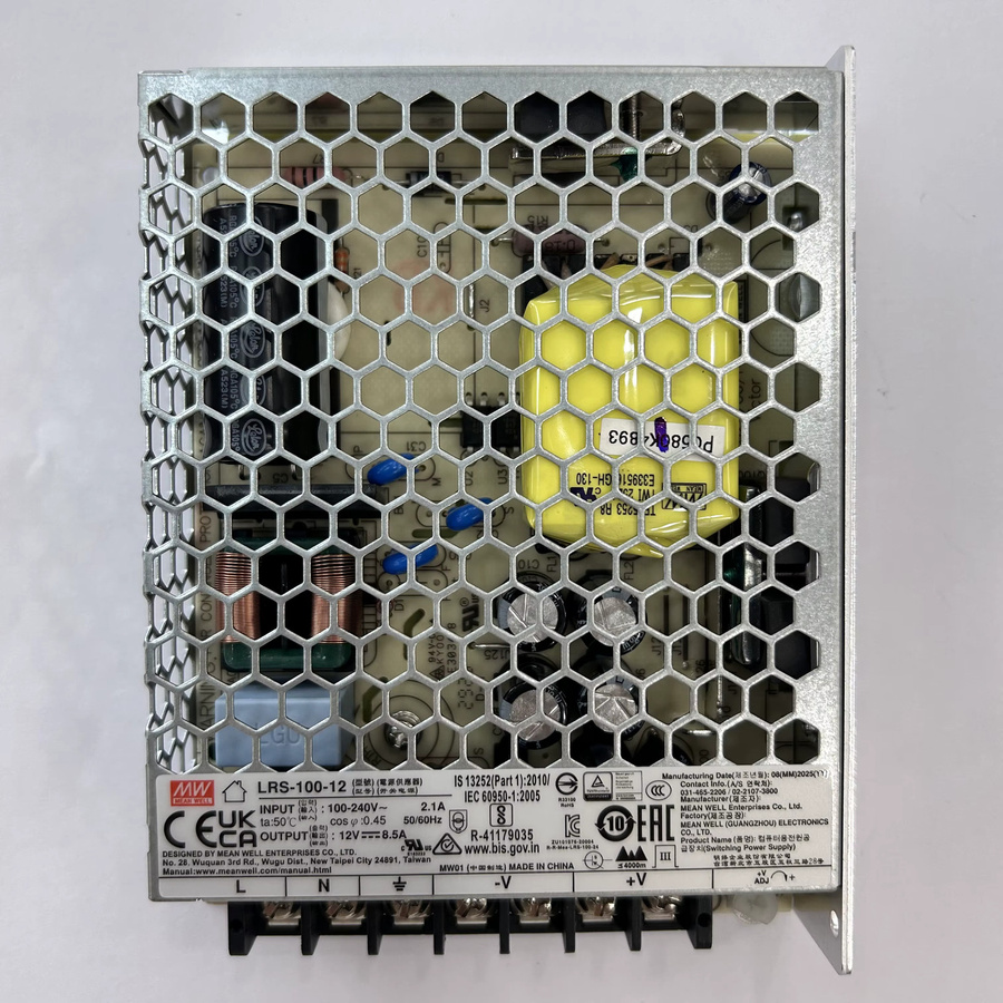 Mean Well LRS-100 Netzteil mit Einzelnen Ausgang in Silber - Bild 2