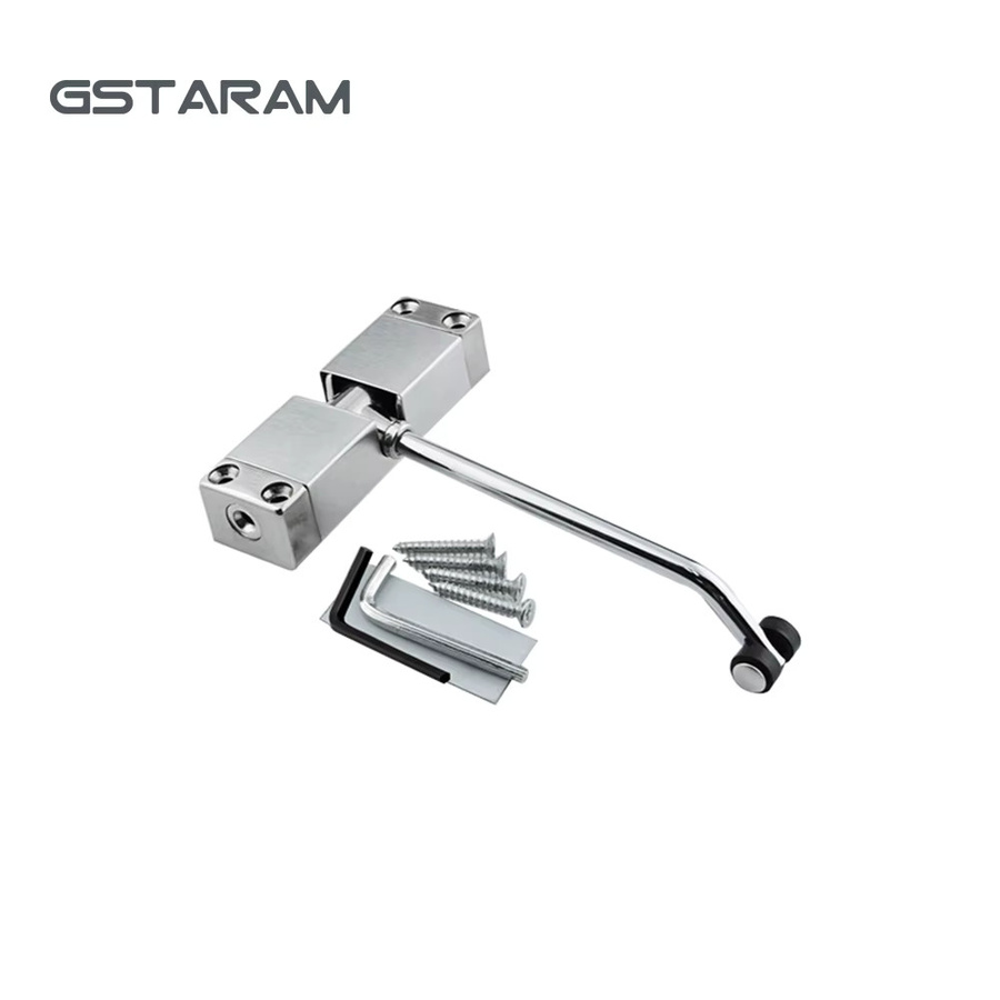 GSTARAM Automatischer Türschließer aus Edelstahl in Silber mit hydraulischem Puffer und Federwiderstand - Bild 2