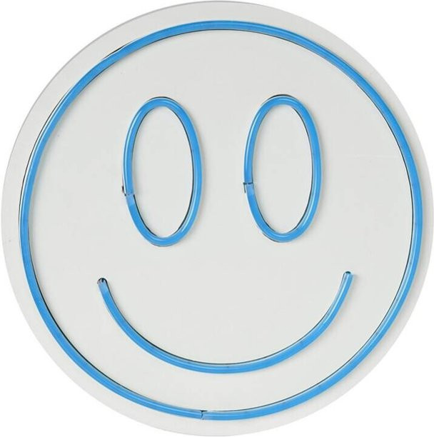 Opviq LED-Wandleuchte Blau aus PVC, B/H/T: 27 x 27 x 2 cm - Bild 1