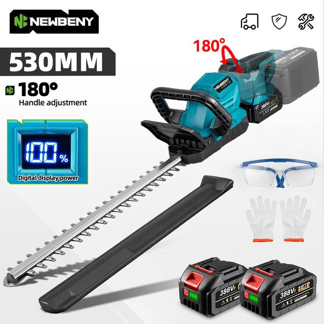 NewBeny Ersatzgriff für elektrische Heckenschere mit 180 Grad Einstellung für 18-21 V Akku-Geräte im Garten und Landschaftsbau - Bild 1