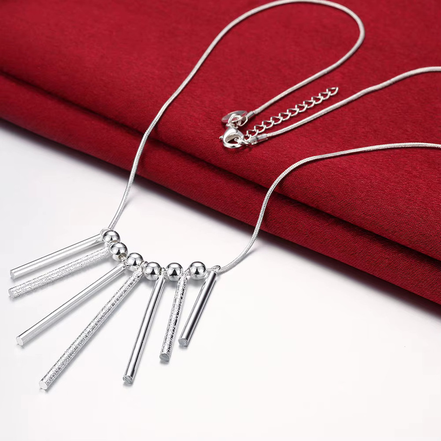 Schmuckset 925 Silber, Ohrringe, Halskette, Damen - Bild 2