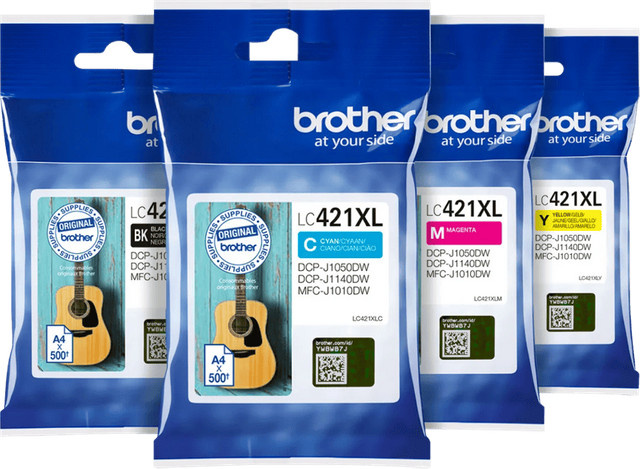 Brother LC-421XL Tintenpatronen Multipack für Inkjet-Drucker, Multicolor - Bild 1