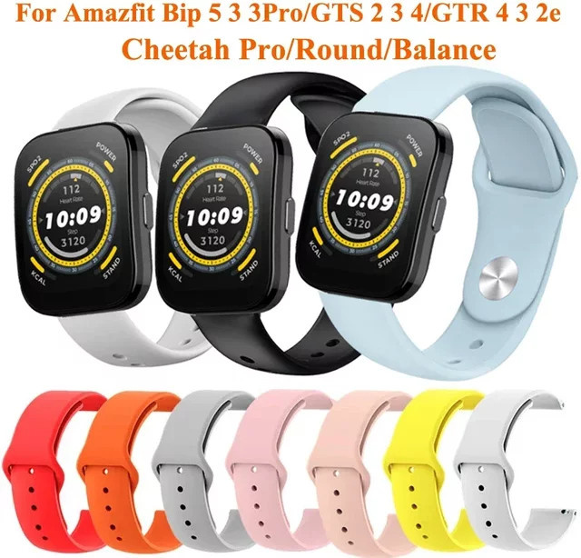 Amazfit Uhrenarmband Silikon, Schwarz, Unisex, 20 mm, 22 mm - Bild 1